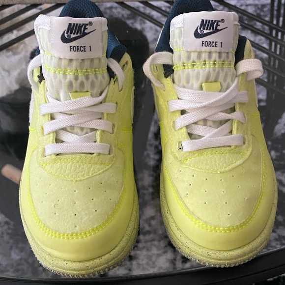 Nike Shoes Nike Air Force Crater Little Boy Size 1c Highlighter